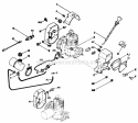 Engine Diagram and Parts List for 1871 000000001-099999999 - 1980 Lawn Boy Snow Blower
